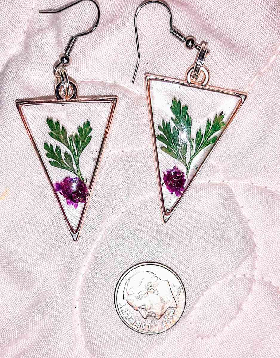 Handcrafted Clear based Earrings - Englewood, Florida
