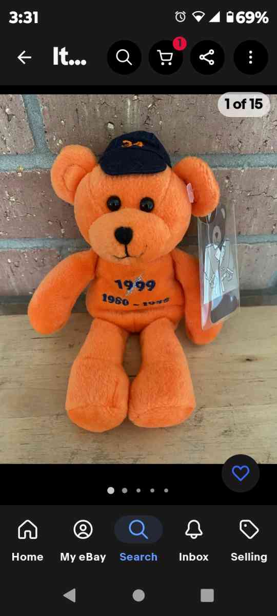 its a collectable bear zoom in - Philadelphia, Pennsylvania - FleaMarketBay