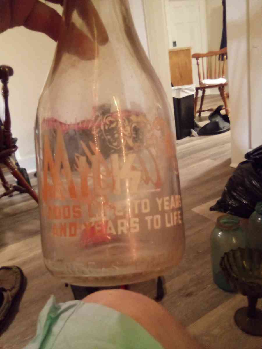 old Milk bottle old jars blue glass - Wilkesboro, North Carolina - FleaMarketBay
