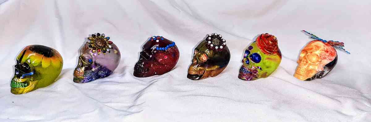 Original Day of the Dead Handcrafted Skulls Small - Englewood, Florida - FleaMarketBay
