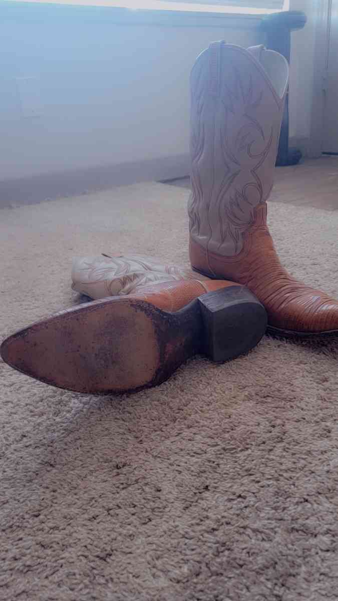 Real Italian Leather and Rattlesnake Boots - Westminster, Colorado - FleaMarketBay