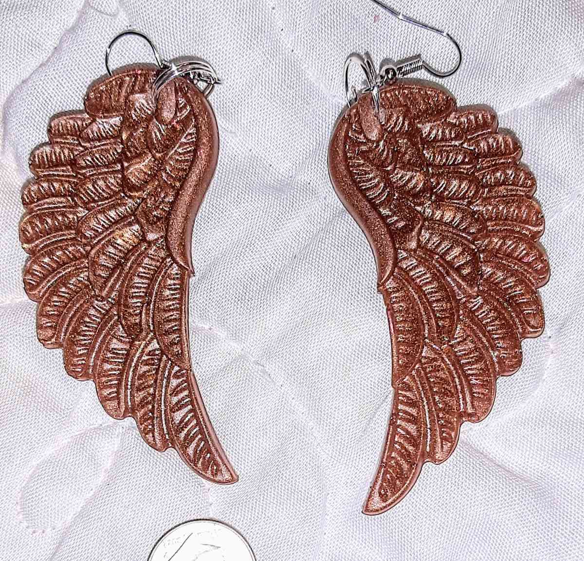Handcrafted very light Angel Wing Earrings - Englewood, Florida