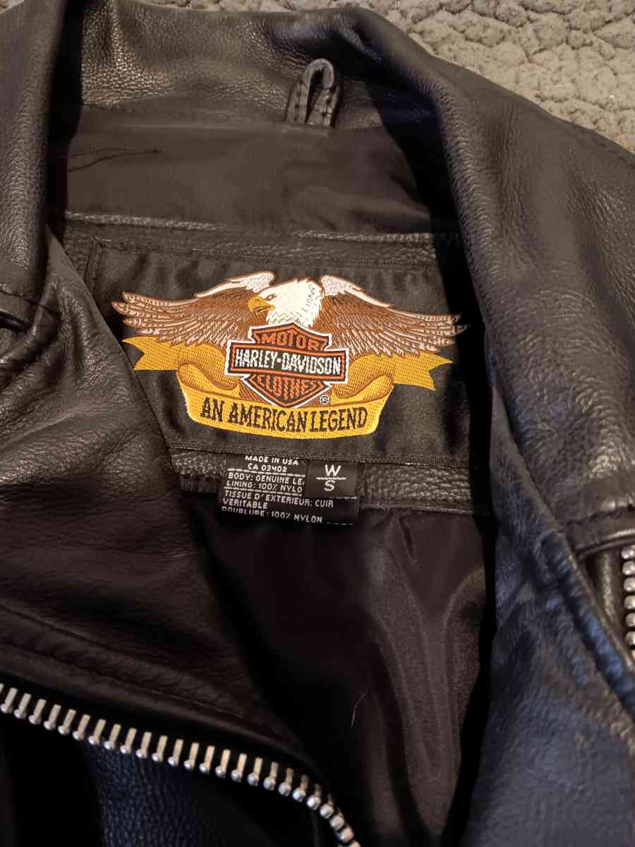 Harley Davidson Leather Womens Jacket - Hartford, Illinois - FleaMarketBay