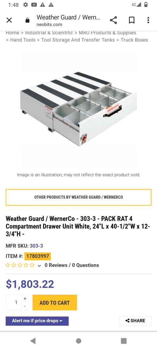 weather guard tool box - San Pablo, California - FleaMarketBay