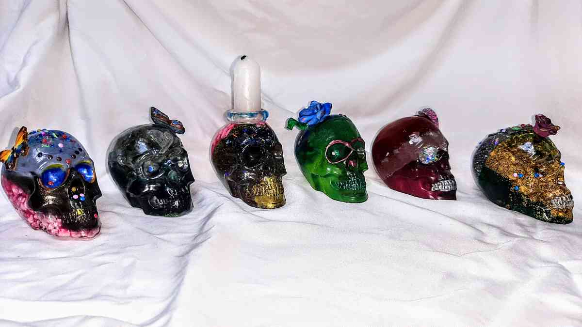 Original Day of the Dead Handcrafted Skulls Medium - Englewood, Florida - FleaMarketBay