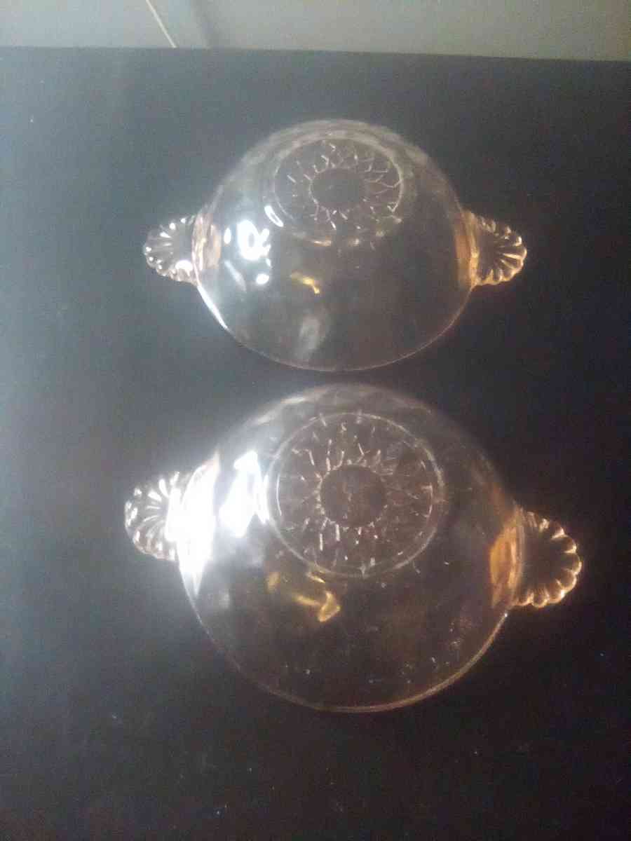 Rare Pink Depression Glass Individual Fruit Bowls - Arlington, Tennessee - FleaMarketBay