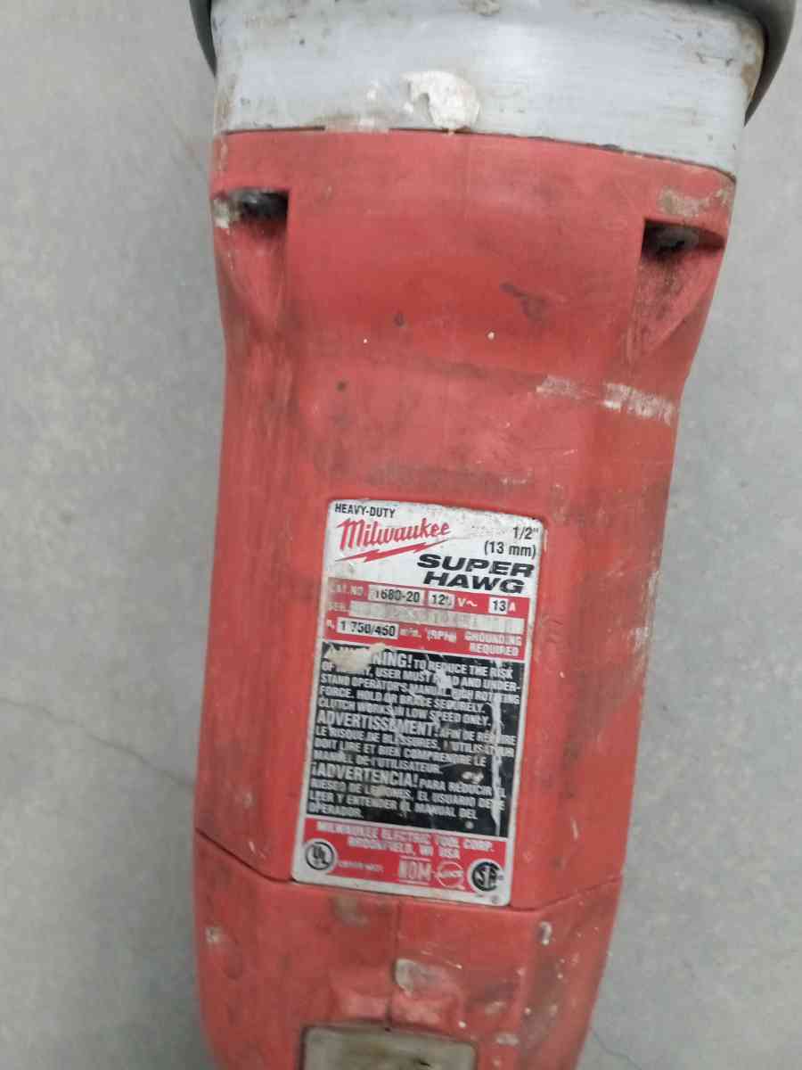 the Milwaukee heavy duty drill 12 perfect condition of work - Adelanto, California - FleaMarketBay