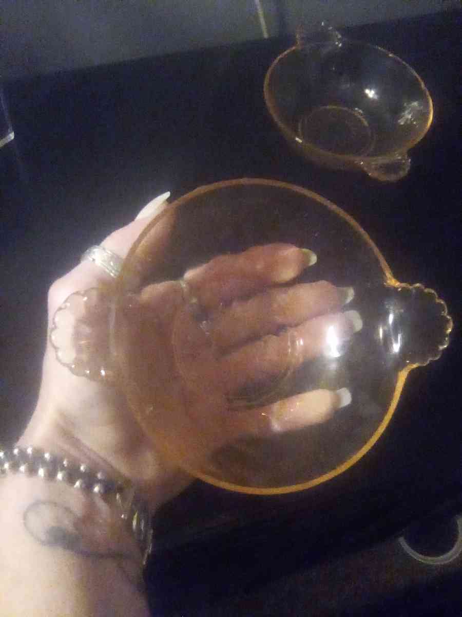 Rare Pink Depression Glass Individual Fruit Bowls - Arlington, Tennessee - FleaMarketBay