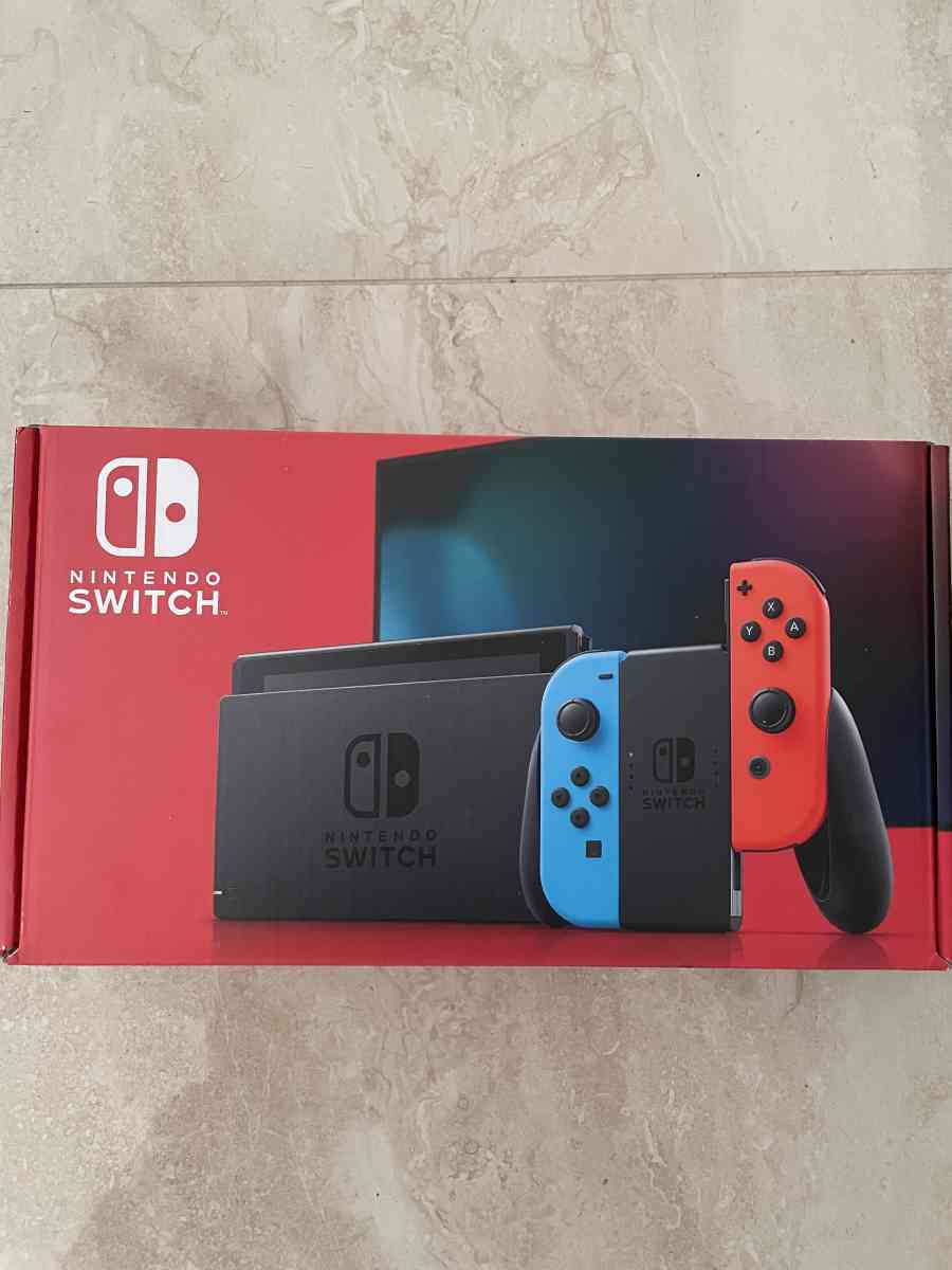 Nintendo switch with Neon blue and Neon red Joycon - Pembroke Pines, Florida - FleaMarketBay