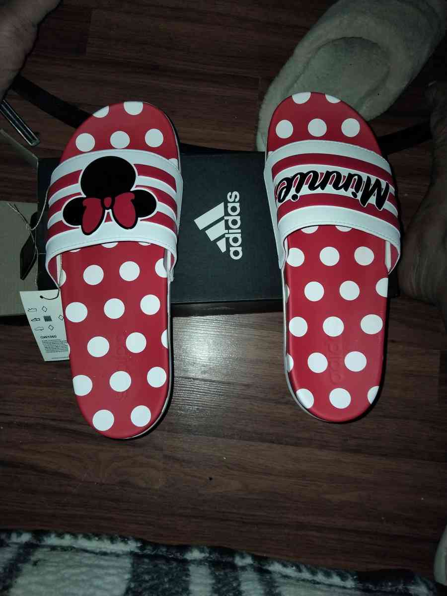 Minnie mouse slides size 11 new in box Adidas - Oklahoma City, Oklahoma - FleaMarketBay