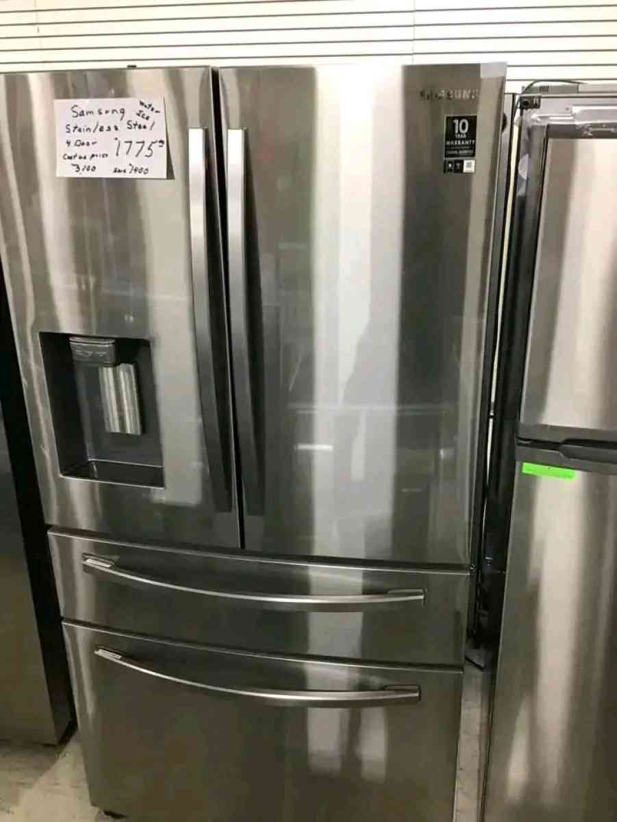 Samsung stainless steel 4 door refrigerator - Charlotte, North Carolina - FleaMarketBay