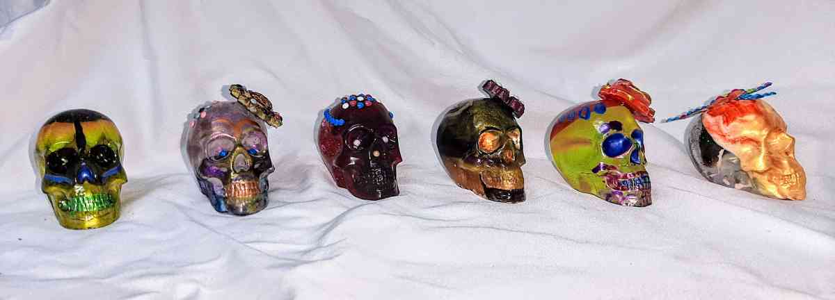 Original Day of the Dead Handcrafted Skulls Small - Englewood, Florida - FleaMarketBay