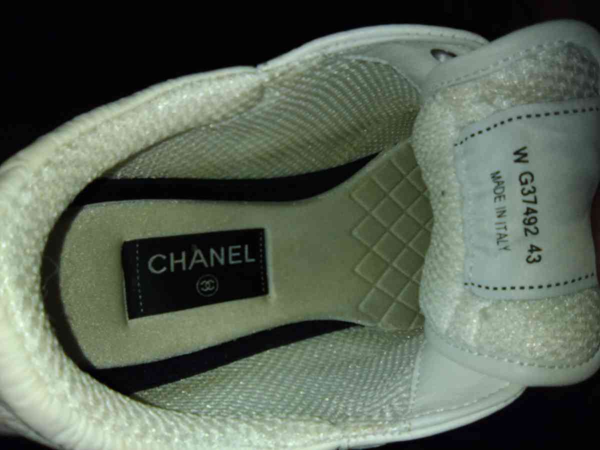 New Chanel Calfskin Mesh and Suede Calfskin White Shoes - Houston, Texas - FleaMarketBay