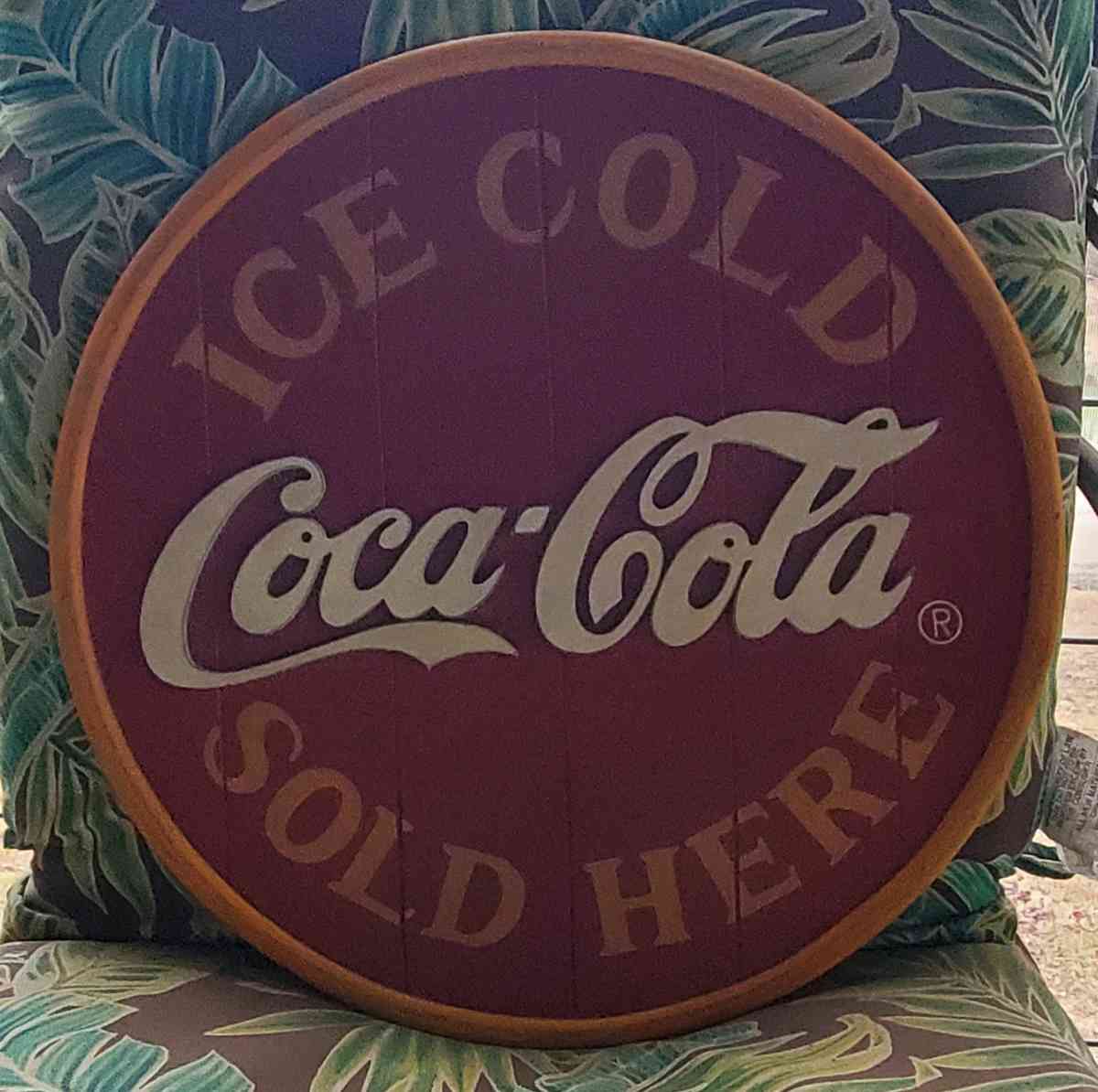 18 Coca Cola Round Wooden Sign