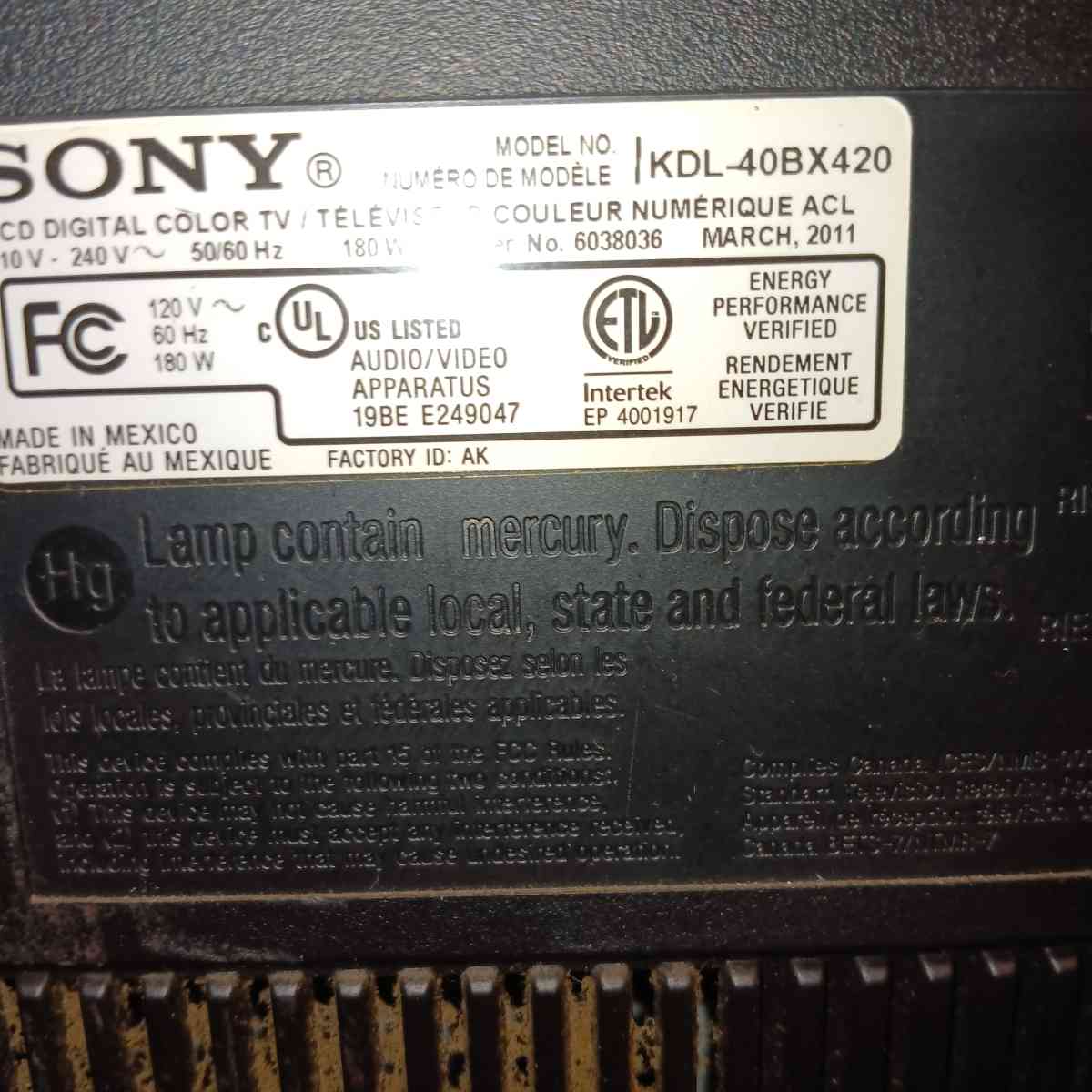 Sony  Hisense tv - Pima, Arizona - FleaMarketBay