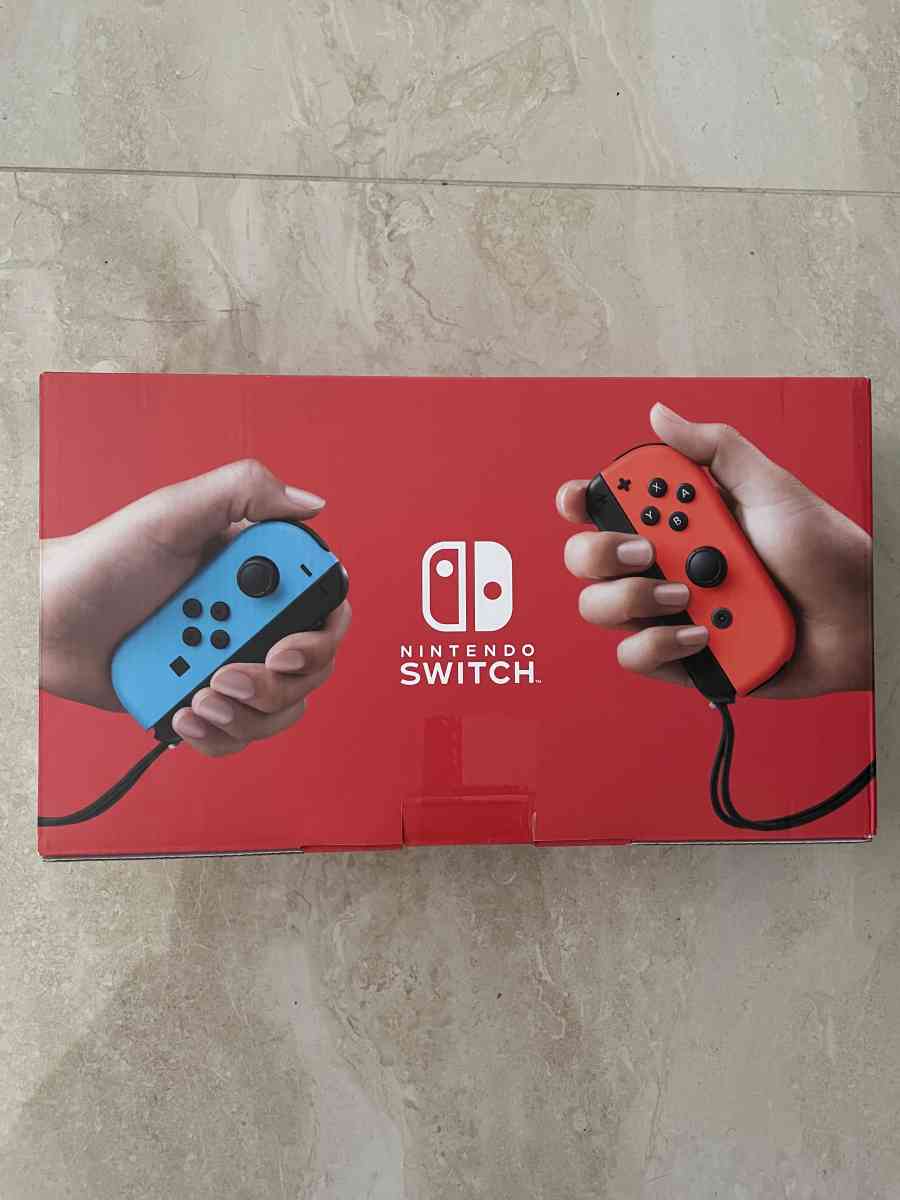 Nintendo switch with Neon blue and Neon red Joycon - Pembroke Pines, Florida - FleaMarketBay