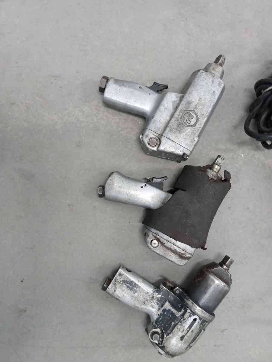 lot of 3 BD and Miller falls duty Air tools - Adelanto, California - FleaMarketBay