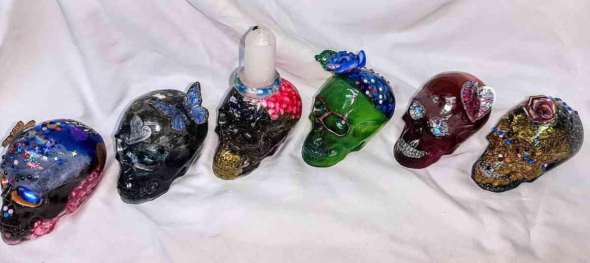 Original Day of the Dead Handcrafted Skulls Medium - Englewood, Florida - FleaMarketBay