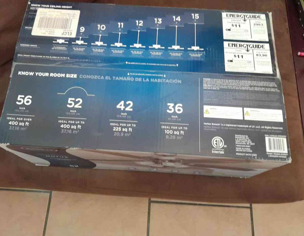 harbor breeze ceiling fan - Plaquemine, Louisiana - FleaMarketBay