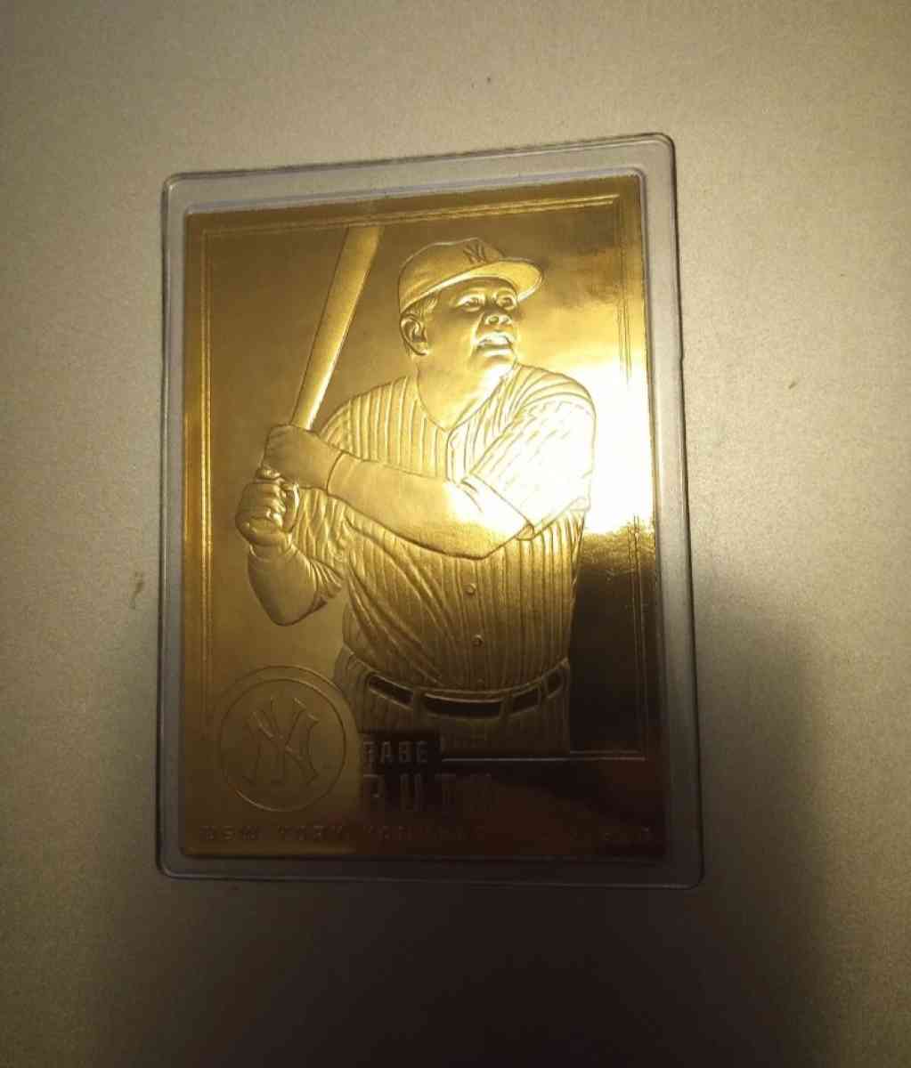 Babe Ruth 1996 Danbury Mint Sealed 22kt Gold Card 30 York - Bainbridge, Georgia - FleaMarketBay