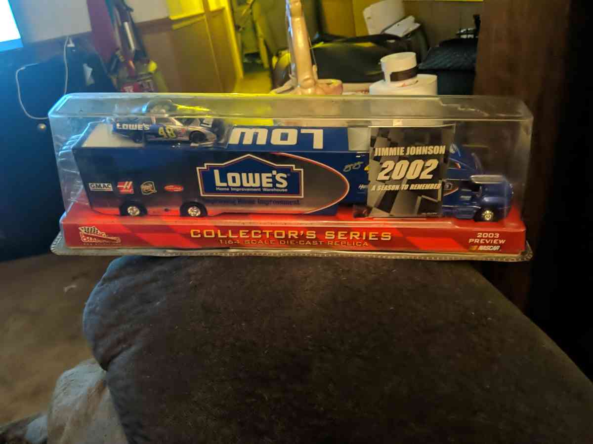 NASCAR Jimmie Johnson Trailer Rig  Die Cast Stock Car 2002 C - Shirleysburg, Pennsylvania - FleaMarketBay