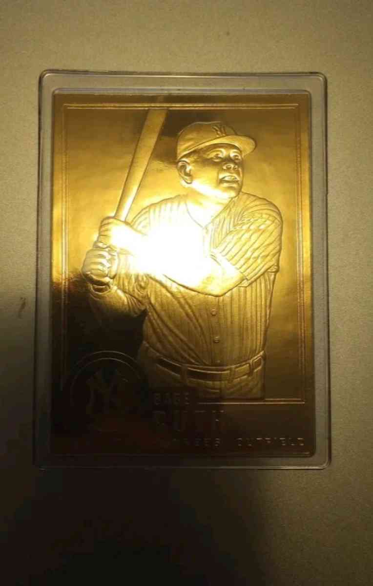 Babe Ruth 1996 Danbury Mint Sealed 22kt Gold Card 30 York - Bainbridge, Georgia - FleaMarketBay