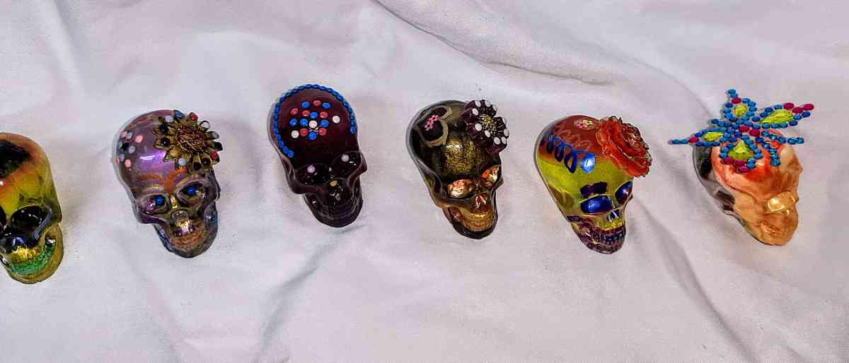 Original Day of the Dead Handcrafted Skulls Small - Englewood, Florida - FleaMarketBay