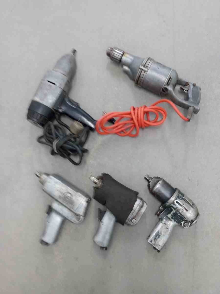 lot of 3 BD and Miller falls duty Air tools - Adelanto, California - FleaMarketBay