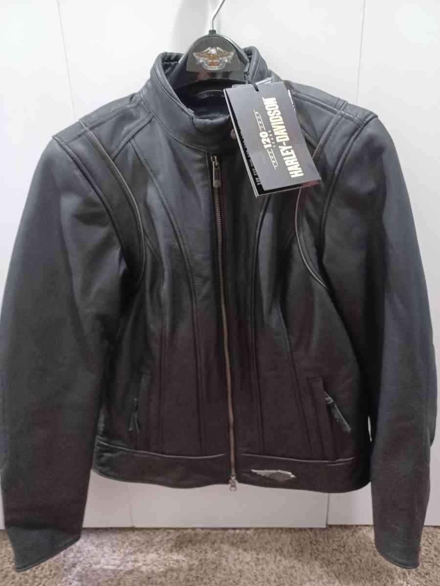 BRAND NEW WITH TAGS WOMENS HARLEY DAVIDSON LEATHER JACKET - Cedar Falls, Iowa