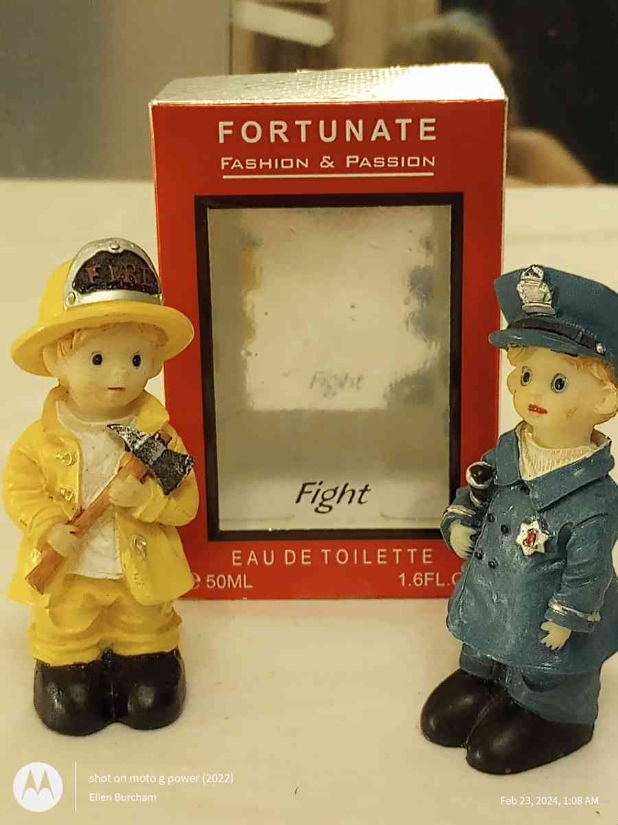 police officr and fire fighter figurines - Salisbury, North Carolina - FleaMarketBay