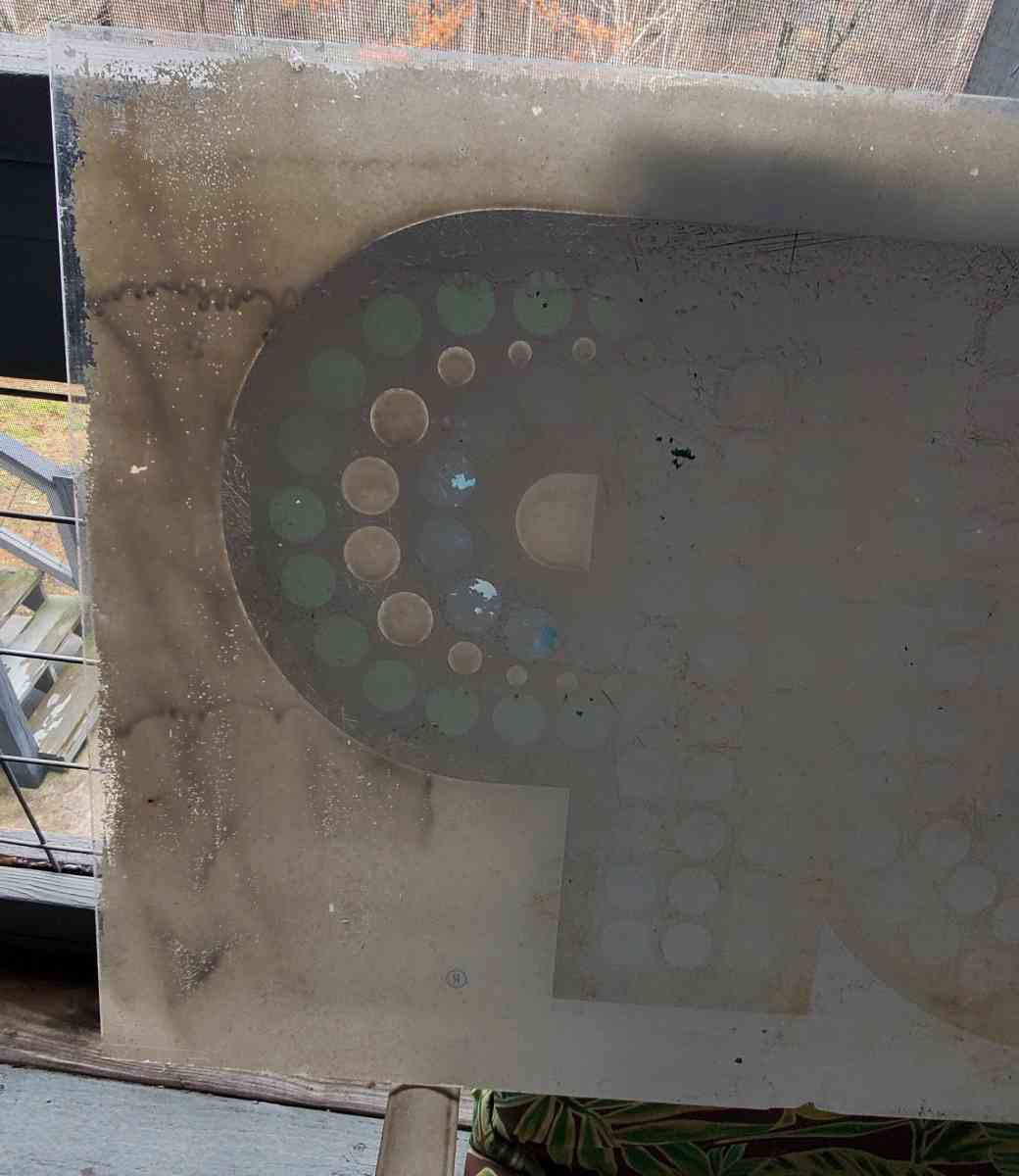 7 Up Plastic Acrylic Advertising Sign - Rock Island, Tennessee - FleaMarketBay