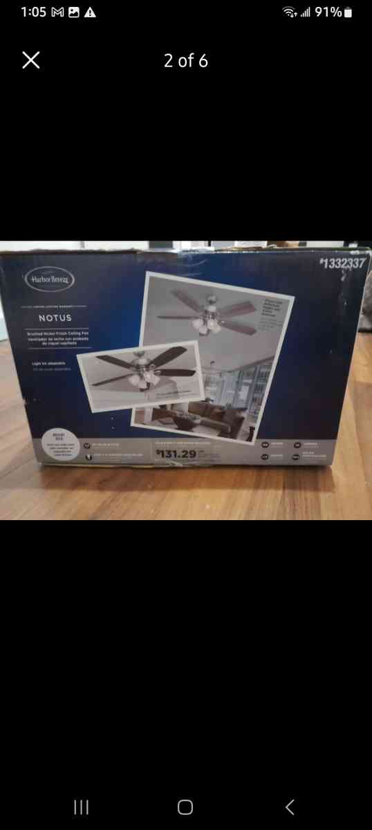 harbor breeze ceiling fan - Plaquemine, Louisiana - FleaMarketBay