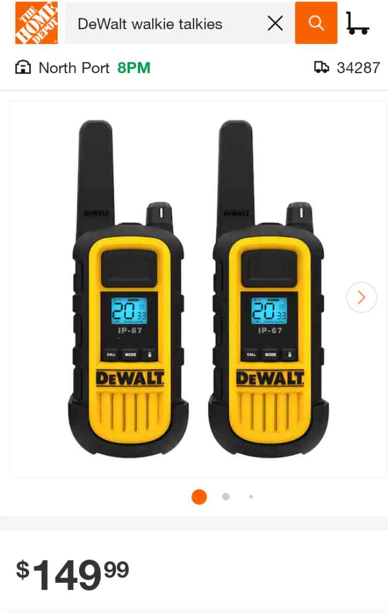 DeWalt Walkie Talkies - North Port, Florida - FleaMarketBay