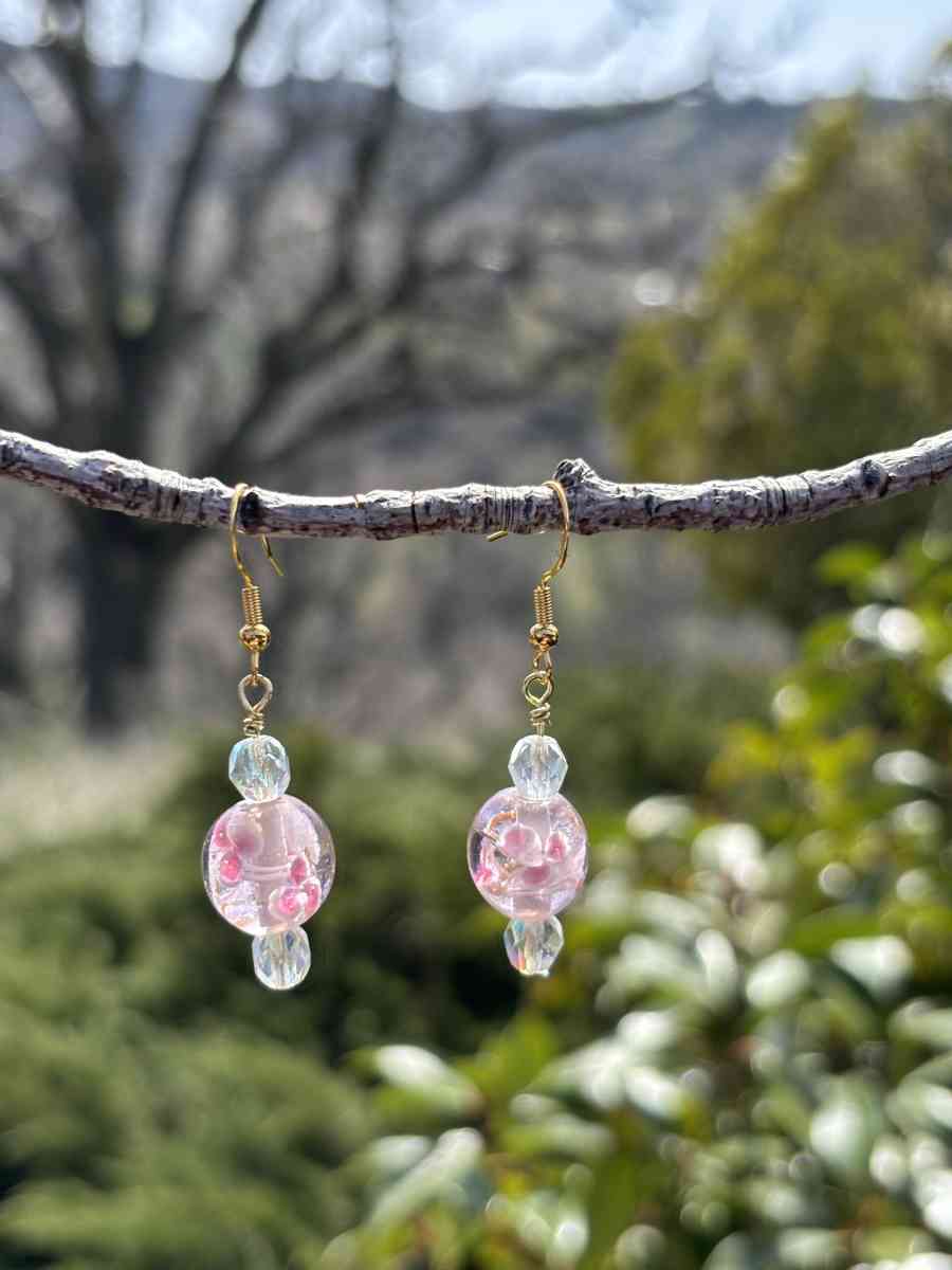 handmade glass beaded earrings - Tehachapi, California