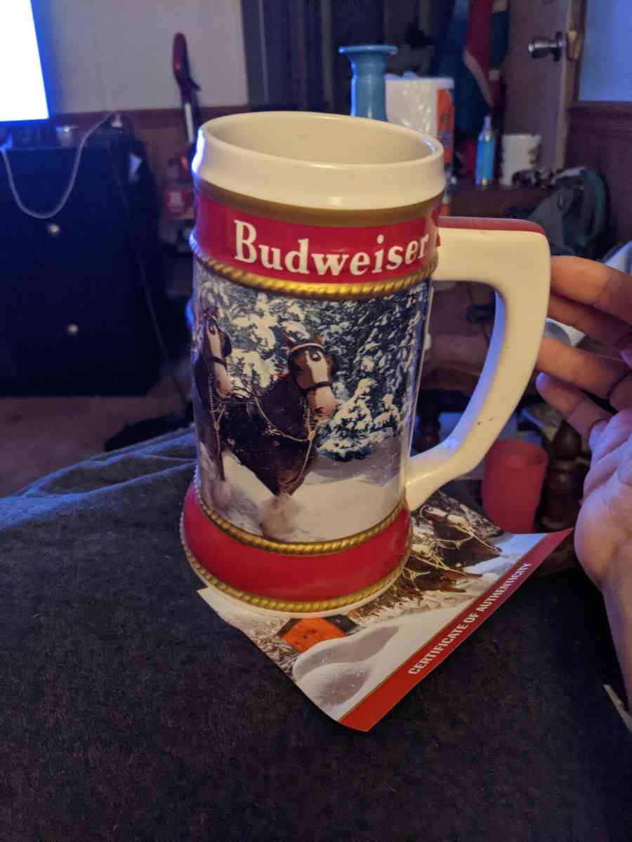40th anniversary edition Budweiser stien - Shirleysburg, Pennsylvania - FleaMarketBay