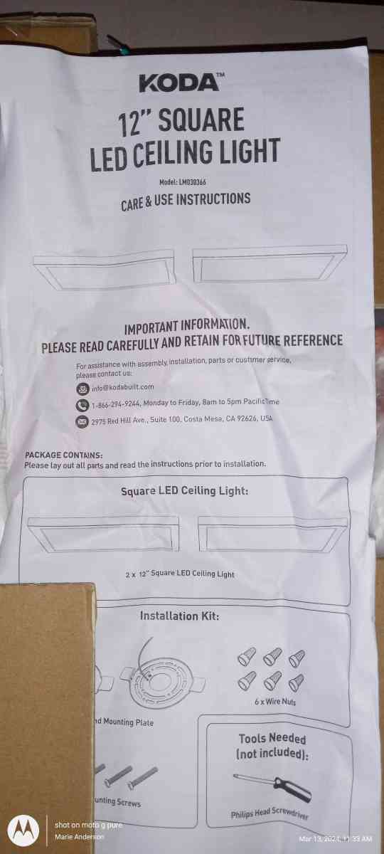 new Koda ceiling lights set of 2 - Clover, South Carolina - FleaMarketBay