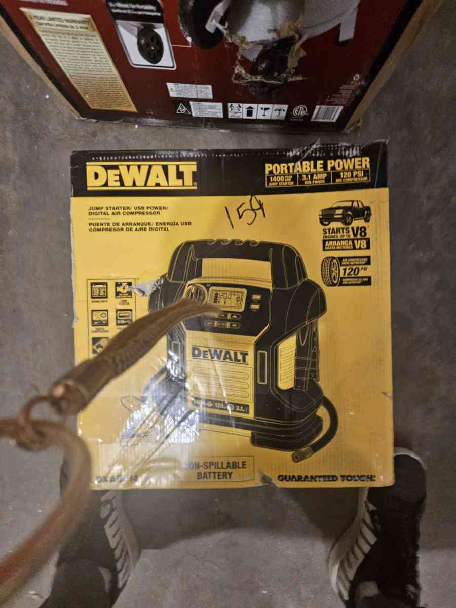Dewalt portable power jump start with accessories - Greeley, Colorado