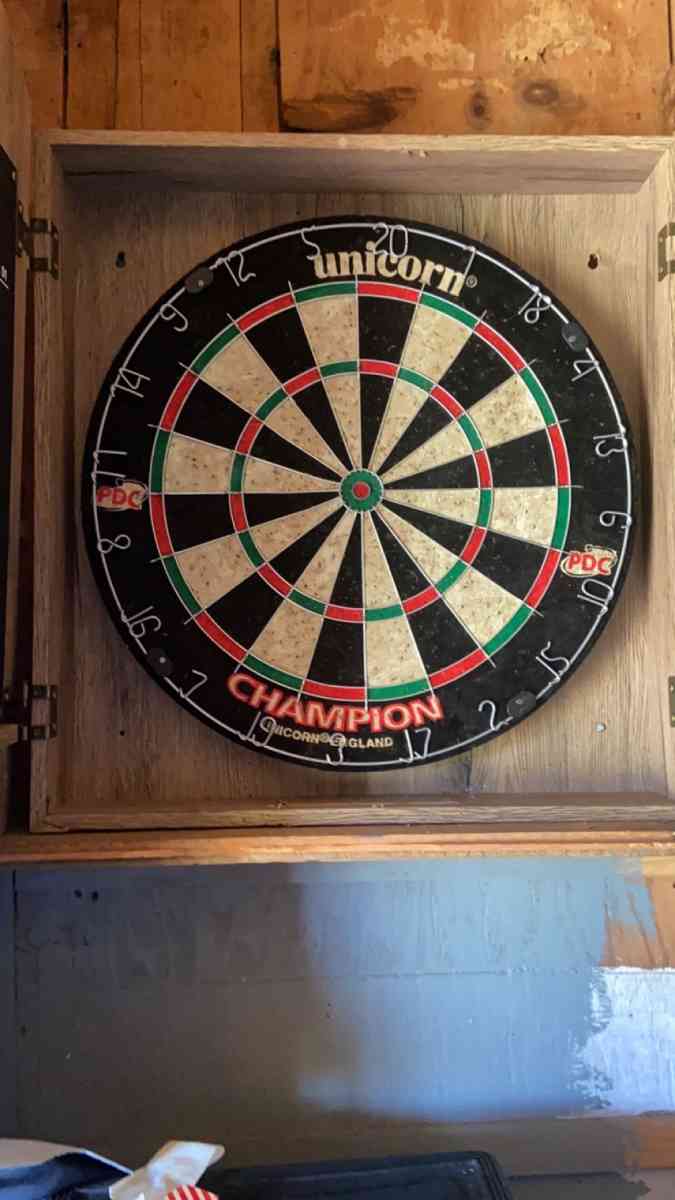 dart board but no darts - Jefferson, Georgia