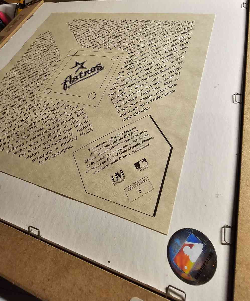 Astros Plaque - Charleston, Arkansas - FleaMarketBay