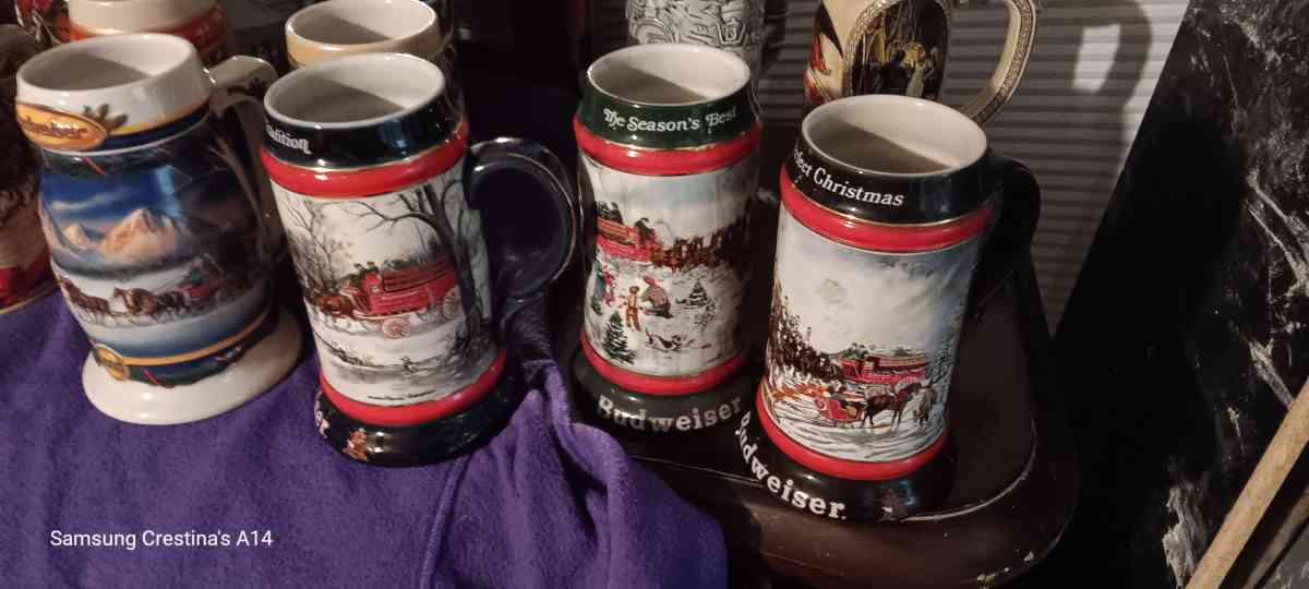 Budwiser beer steins - Wichita, Kansas - FleaMarketBay