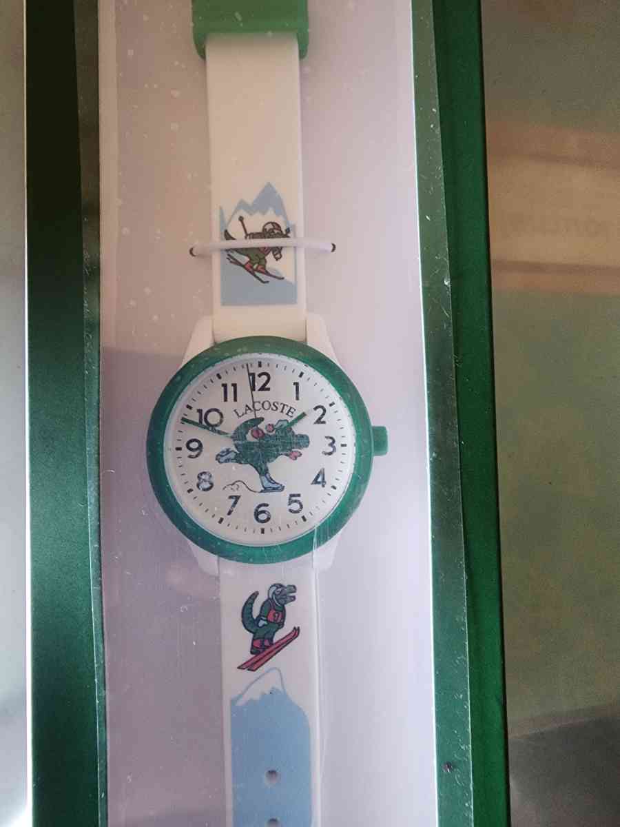 White Lacoste Watch - Riverside, California - FleaMarketBay