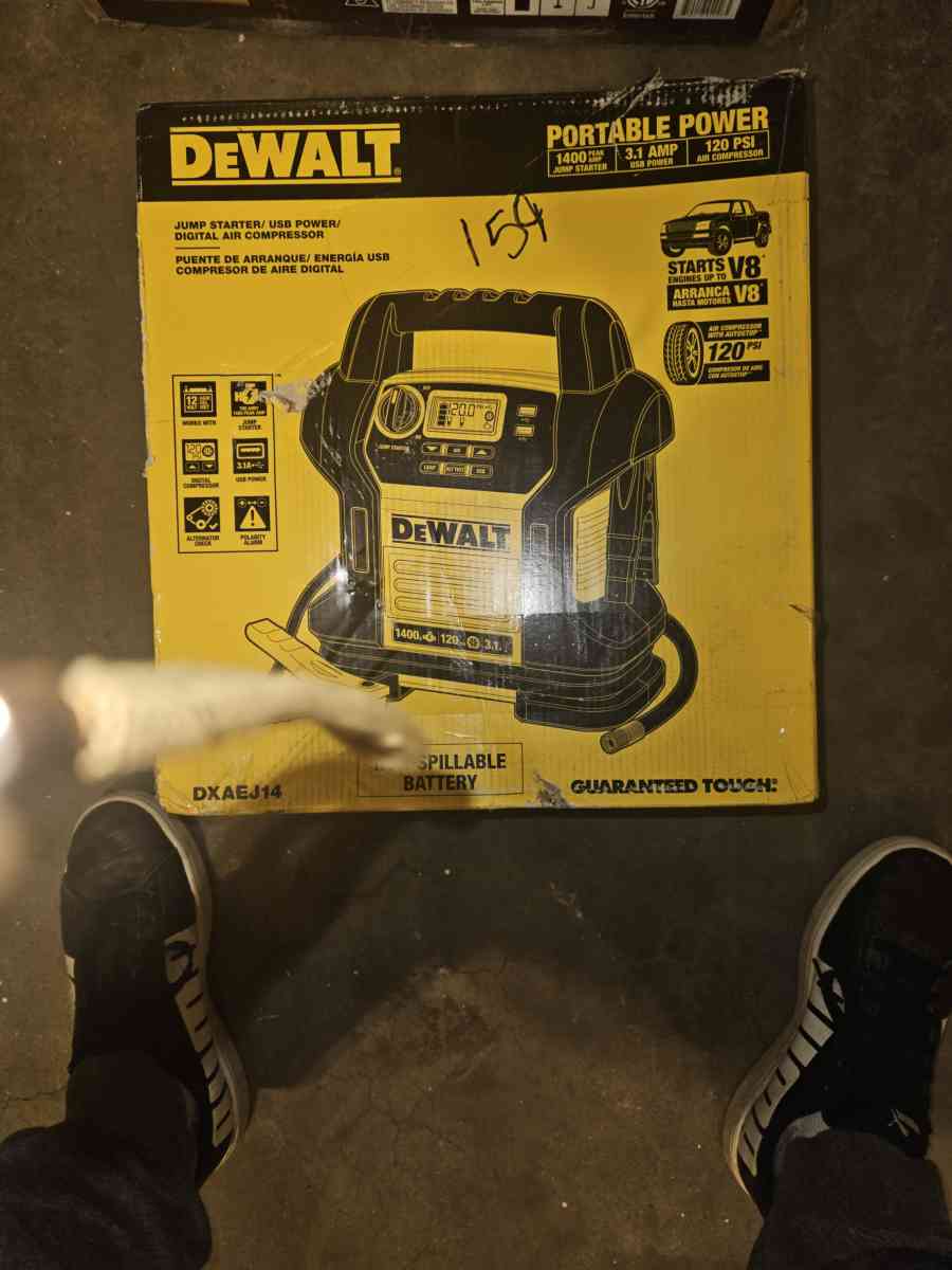 Dewalt portable power jump start with accessories - Greeley, Colorado - FleaMarketBay