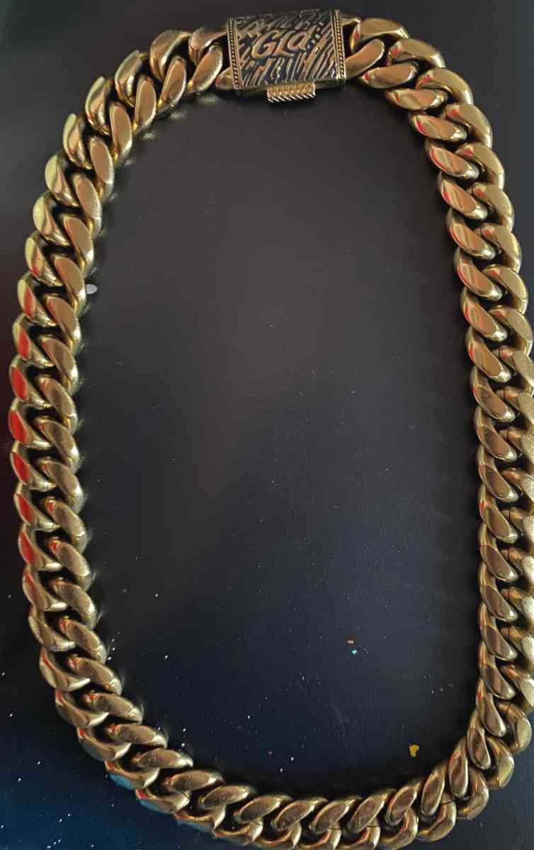 GLD Miami Cuban 18k plated Chain