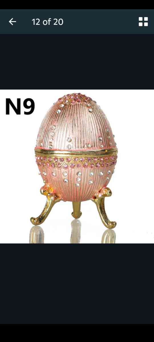 Decorative Egg Shaped Jewerly Boxes - Alliance, Ohio - FleaMarketBay