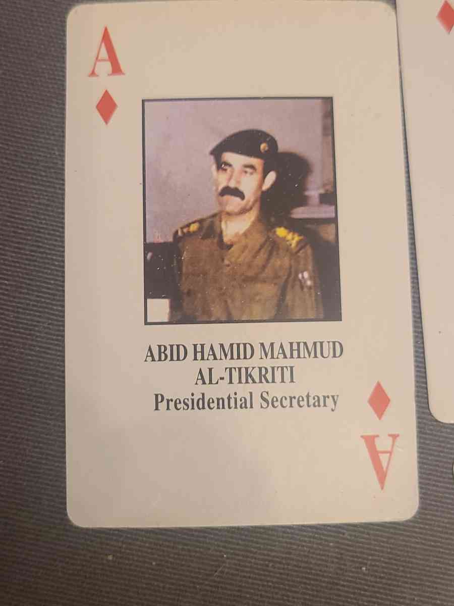 playing cards very rare new condition saddam Hussein - Eatontown, New Jersey - FleaMarketBay