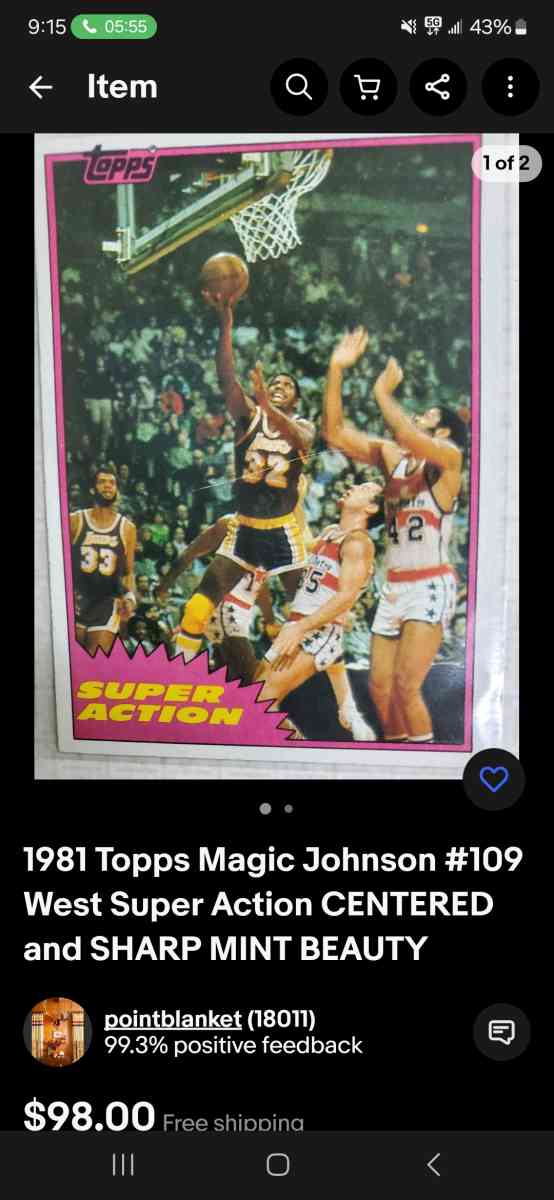 magic johnson card - Miamisburg, Ohio