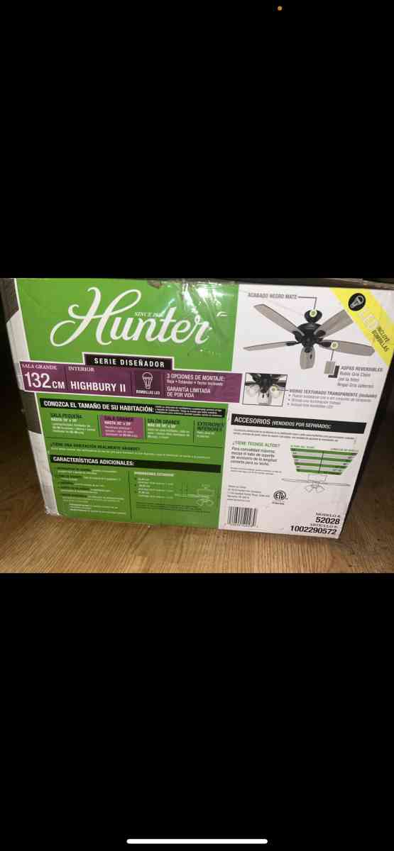 Hunter ceiling fan - Abington, Pennsylvania - FleaMarketBay