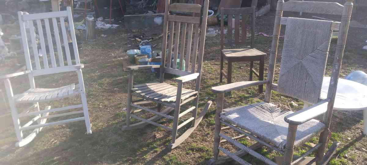 all three rocking chairs One price - Adair, Oklahoma - FleaMarketBay