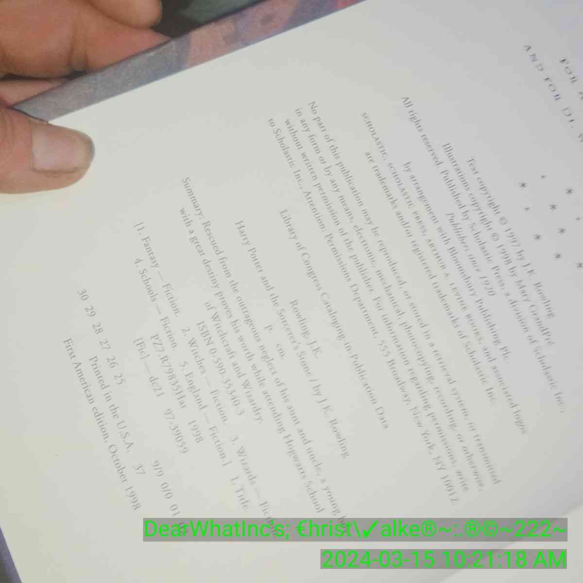 Original Harry Potter Hard back book - Farmerville, Louisiana - FleaMarketBay