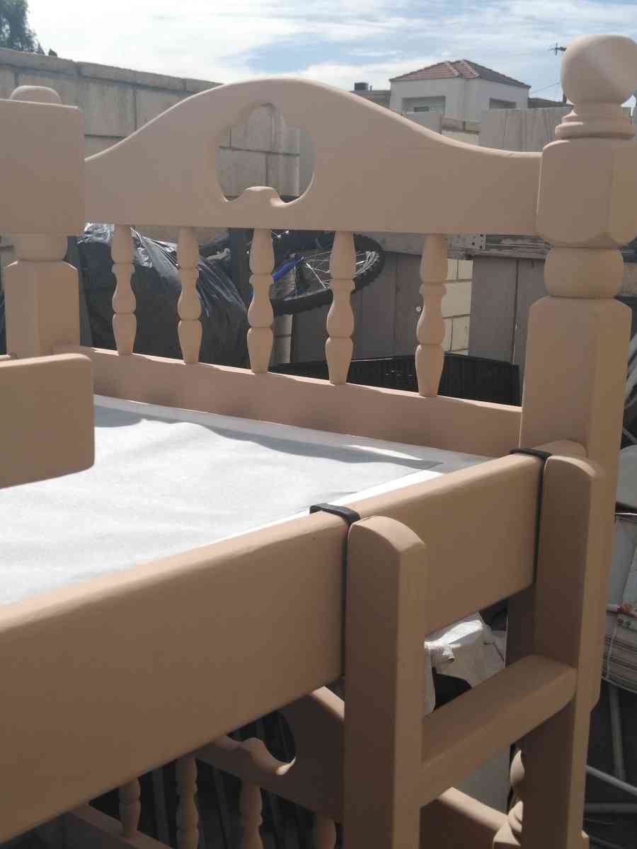 solid wood Bunk bed with box spring - Corona, California - FleaMarketBay